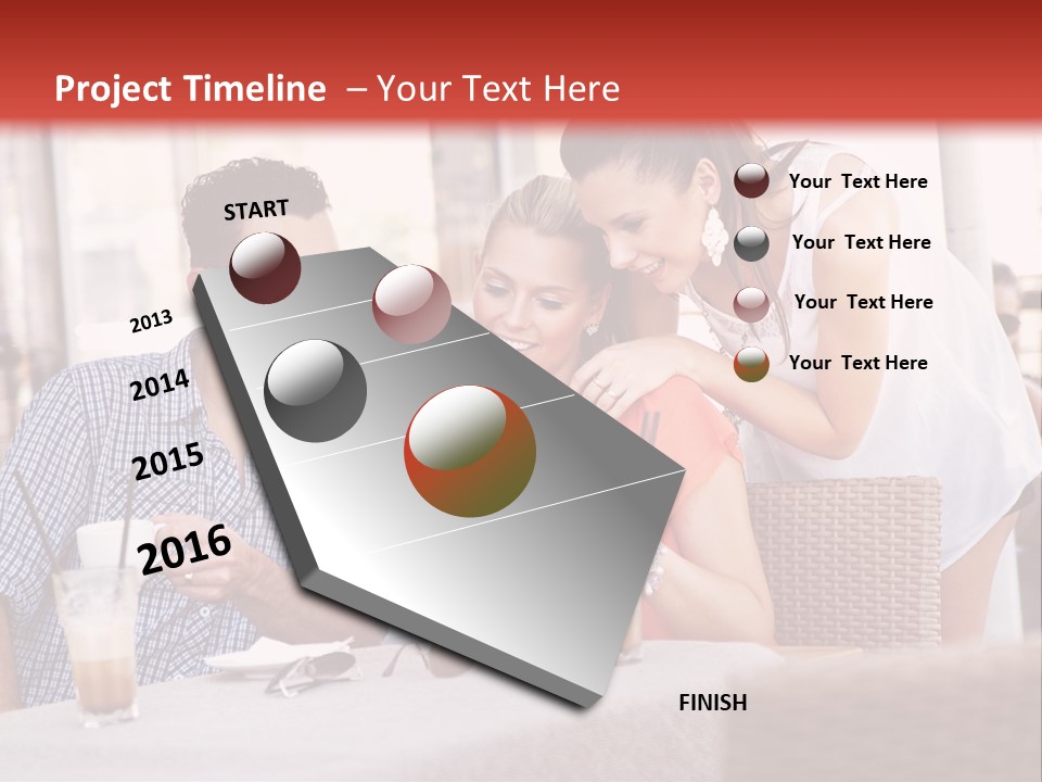 Fun Sunglasses Coffee Bar PowerPoint Template