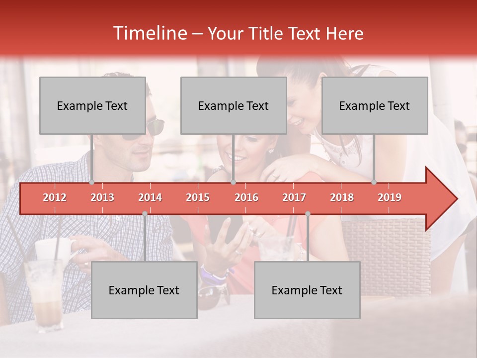 Fun Sunglasses Coffee Bar PowerPoint Template