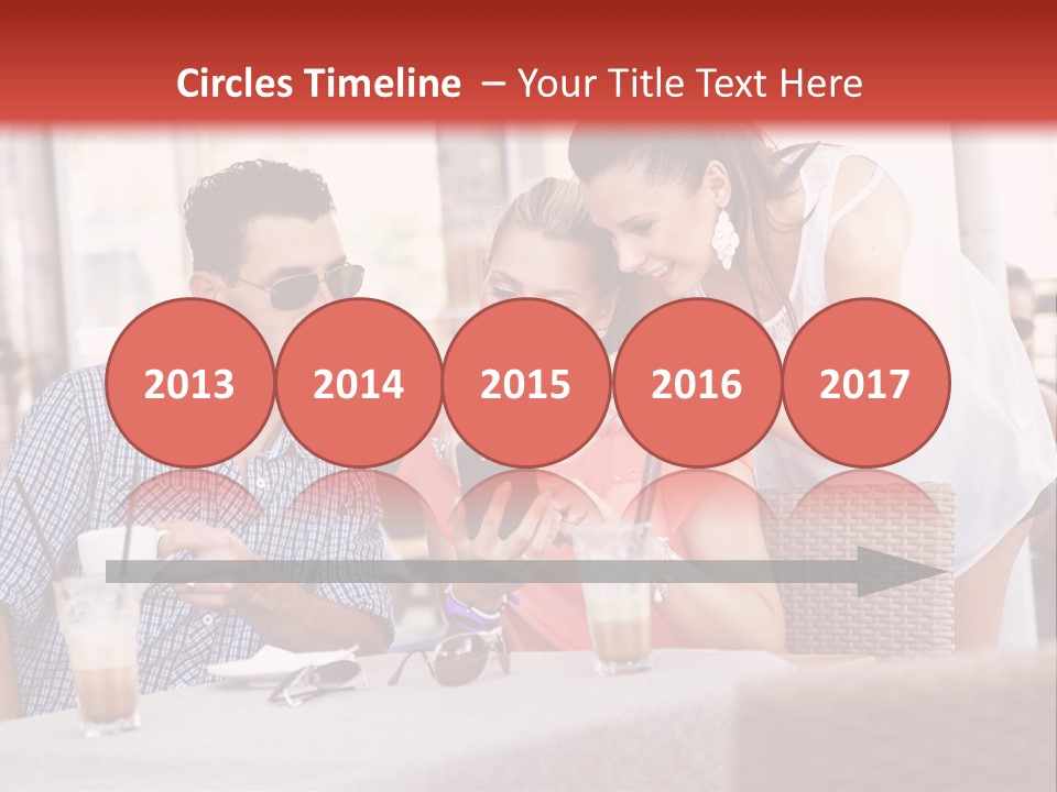 Fun Sunglasses Coffee Bar PowerPoint Template