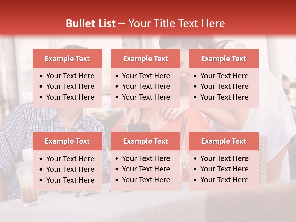 Fun Sunglasses Coffee Bar PowerPoint Template