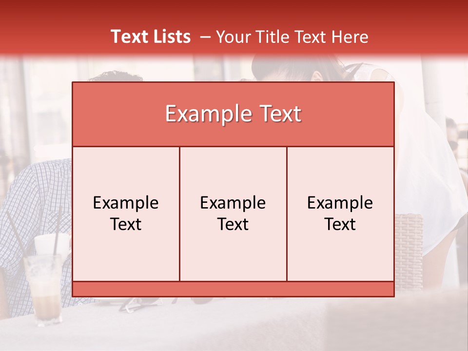 Fun Sunglasses Coffee Bar PowerPoint Template