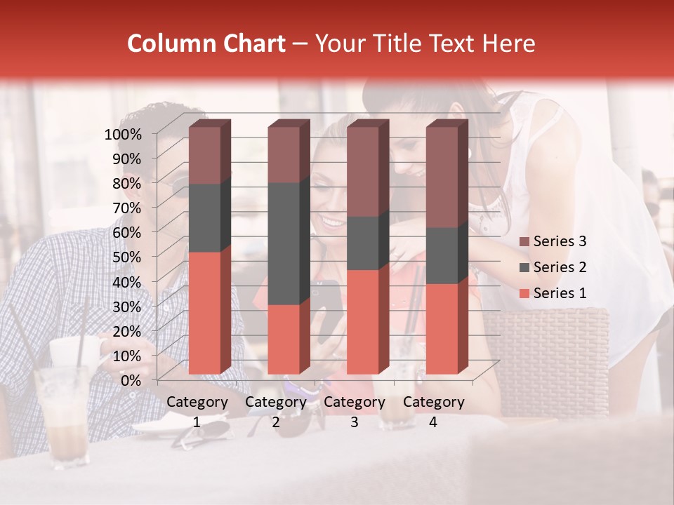 Fun Sunglasses Coffee Bar PowerPoint Template