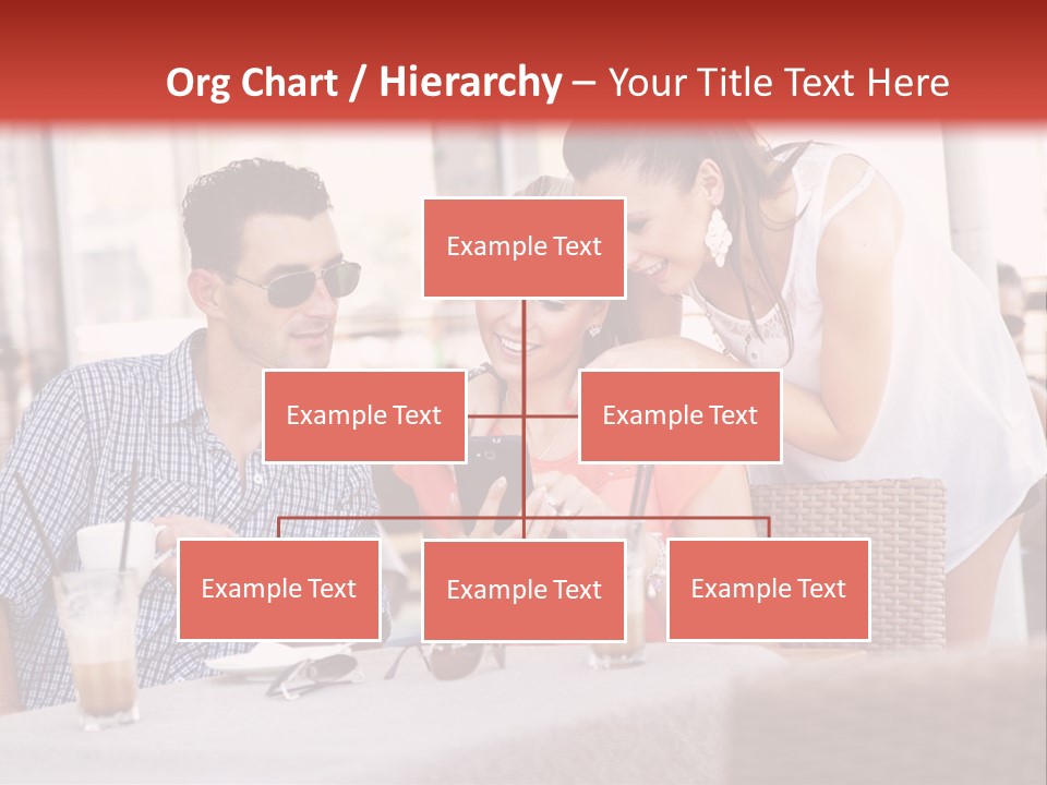 Fun Sunglasses Coffee Bar PowerPoint Template