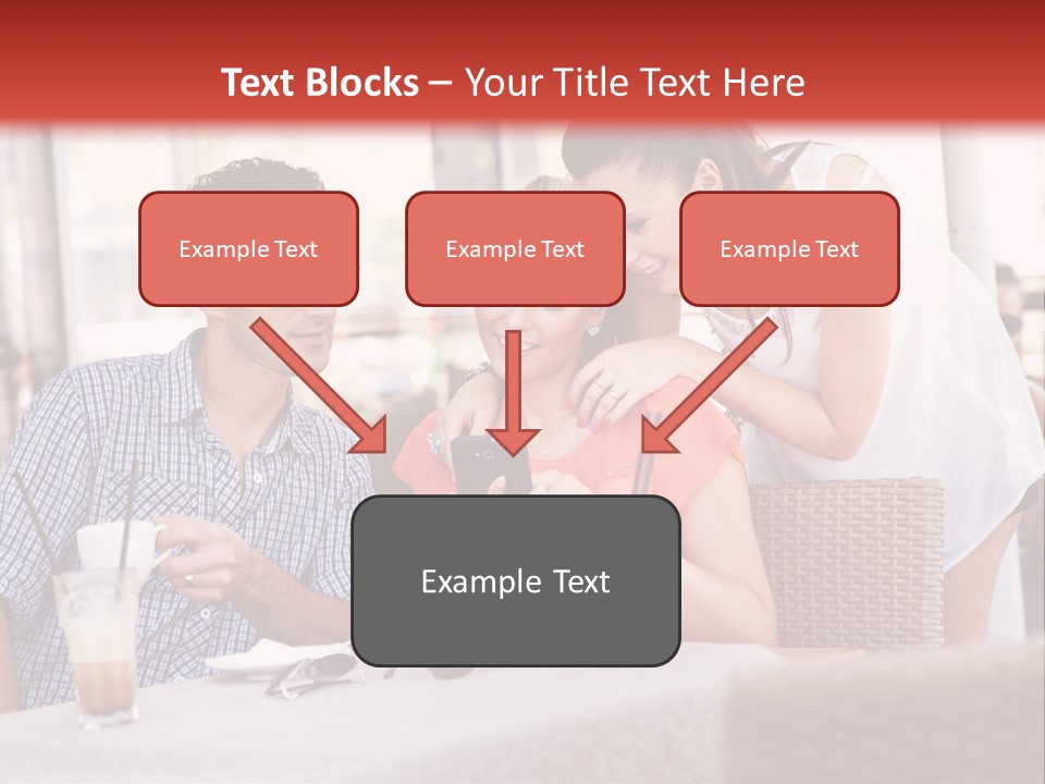 Fun Sunglasses Coffee Bar PowerPoint Template
