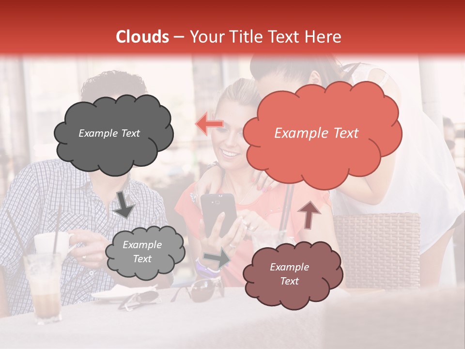 Fun Sunglasses Coffee Bar PowerPoint Template