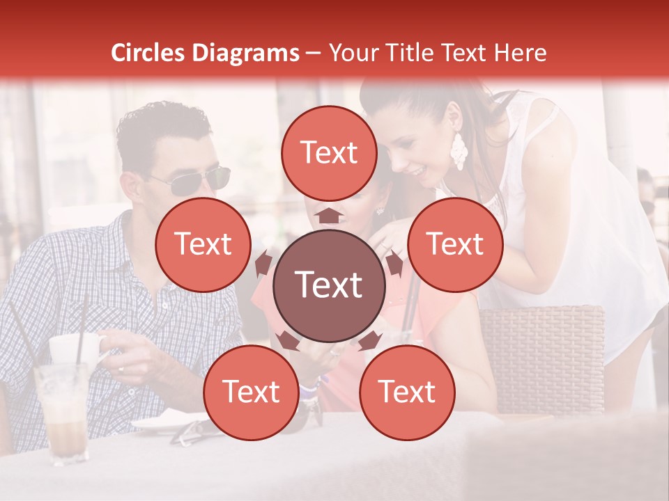 Fun Sunglasses Coffee Bar PowerPoint Template