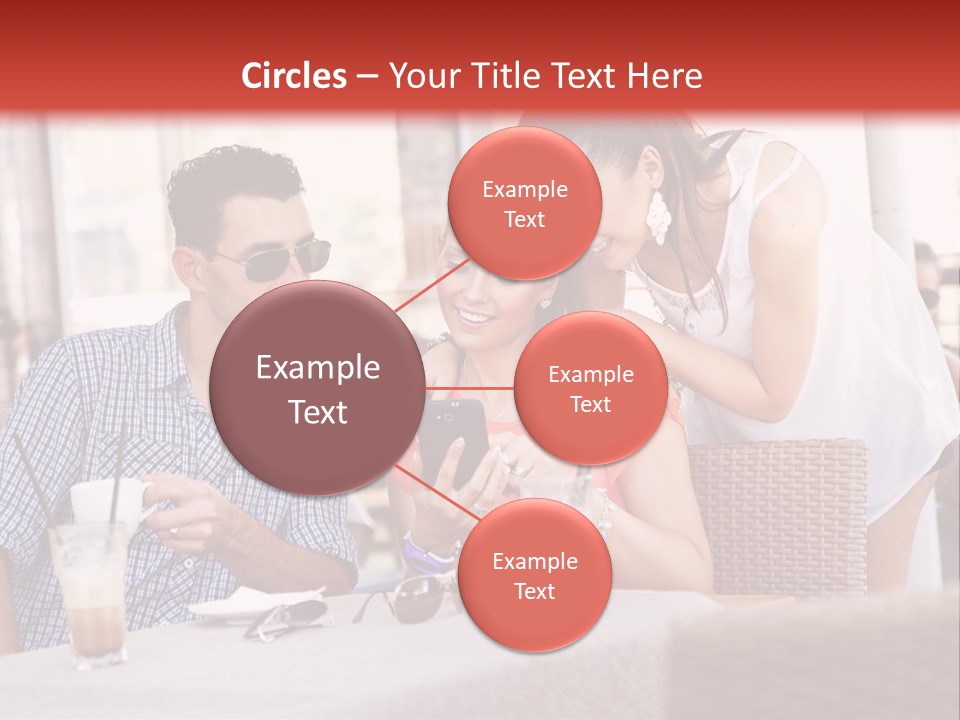 Fun Sunglasses Coffee Bar PowerPoint Template