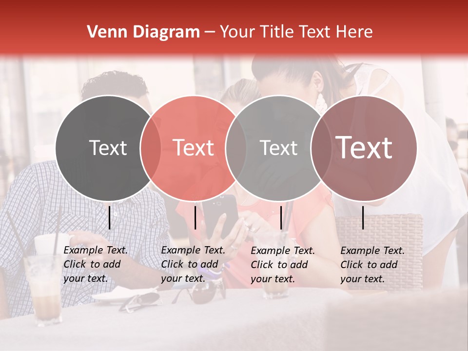 Fun Sunglasses Coffee Bar PowerPoint Template