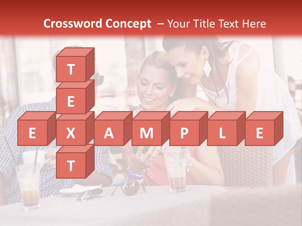 Fun Sunglasses Coffee Bar PowerPoint Template