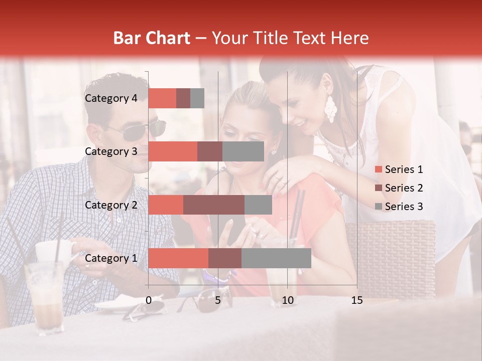 Fun Sunglasses Coffee Bar PowerPoint Template