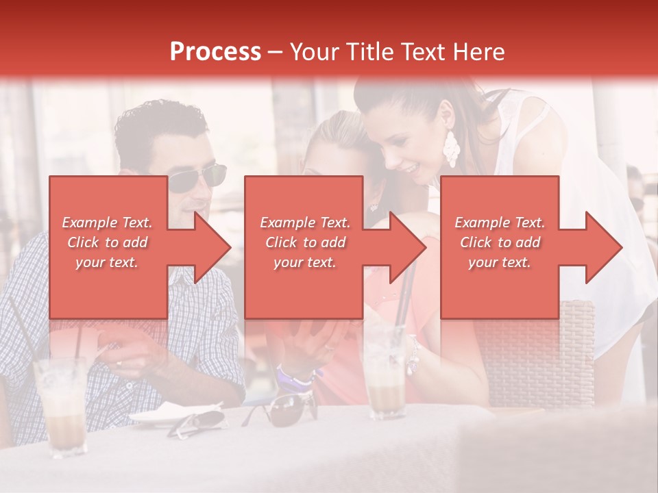 Fun Sunglasses Coffee Bar PowerPoint Template