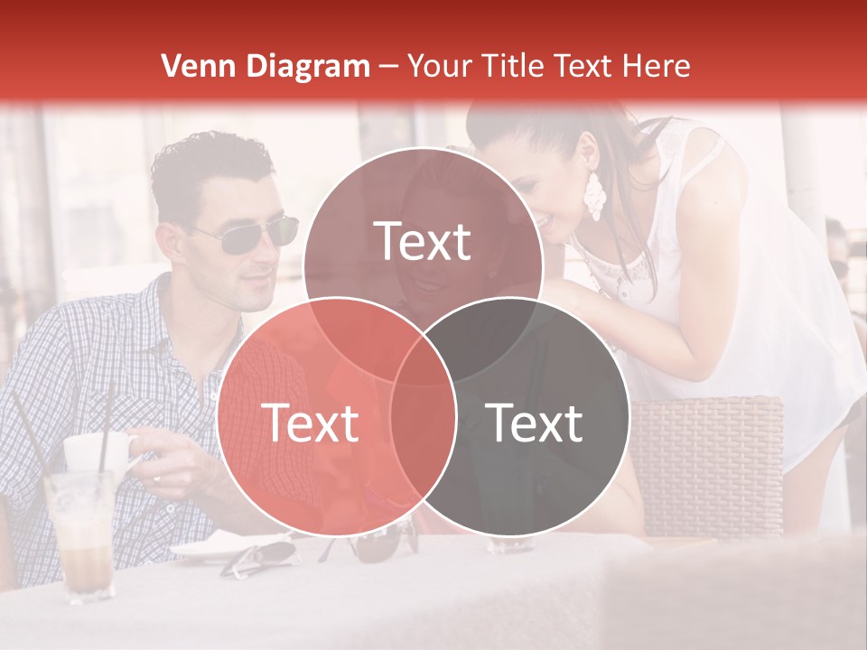 Fun Sunglasses Coffee Bar PowerPoint Template