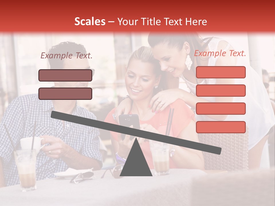 Fun Sunglasses Coffee Bar PowerPoint Template