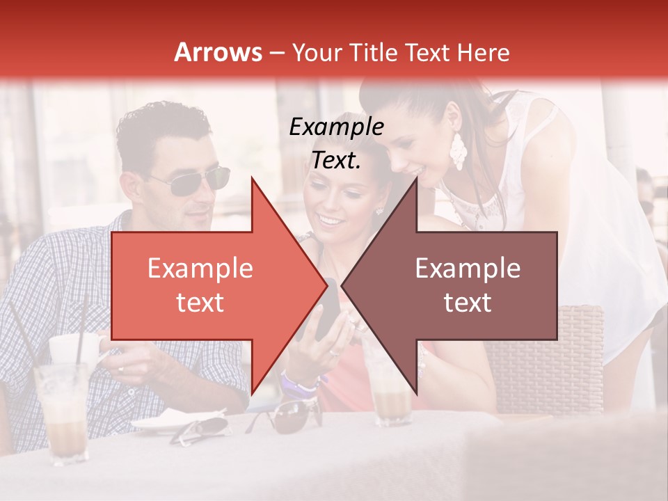 Fun Sunglasses Coffee Bar PowerPoint Template