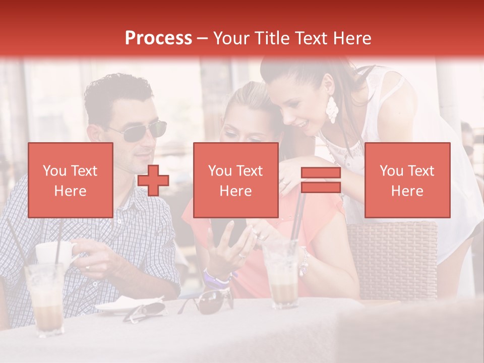 Fun Sunglasses Coffee Bar PowerPoint Template