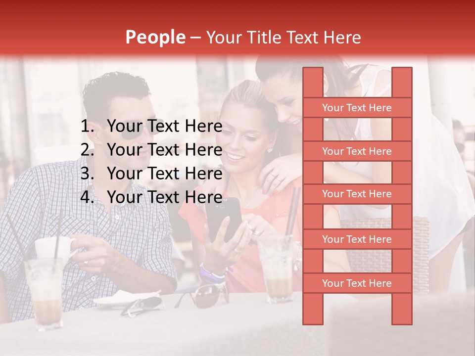 Fun Sunglasses Coffee Bar PowerPoint Template