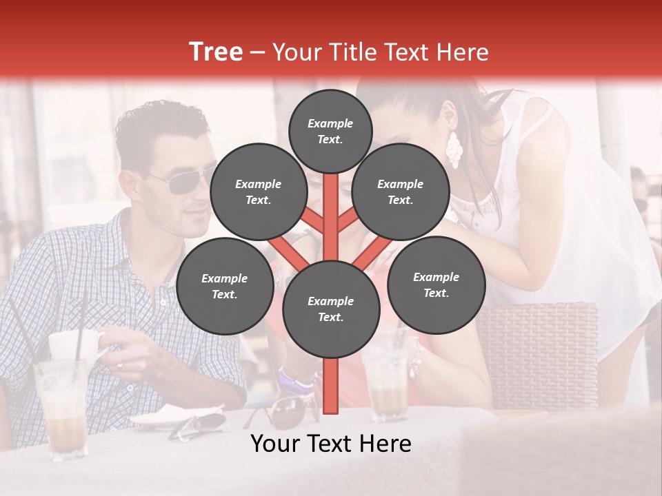 Fun Sunglasses Coffee Bar PowerPoint Template