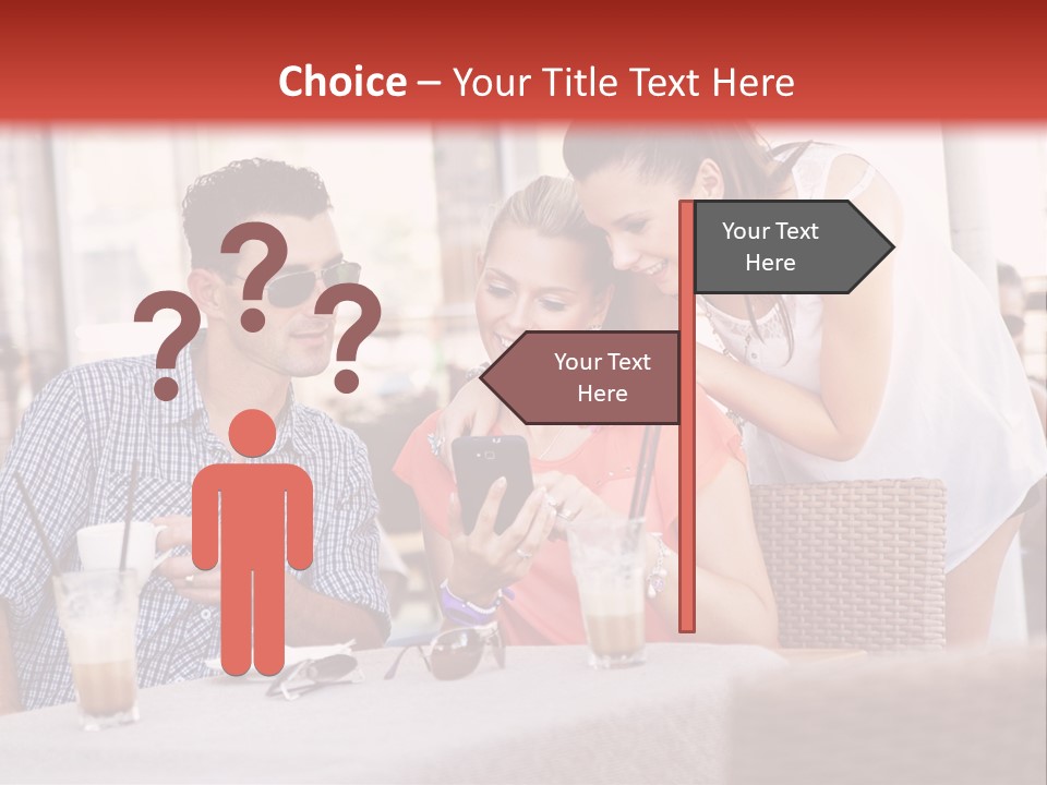 Fun Sunglasses Coffee Bar PowerPoint Template