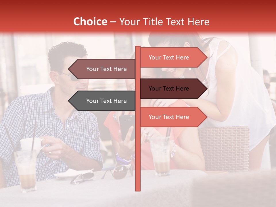 Fun Sunglasses Coffee Bar PowerPoint Template