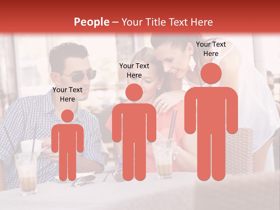 Fun Sunglasses Coffee Bar PowerPoint Template