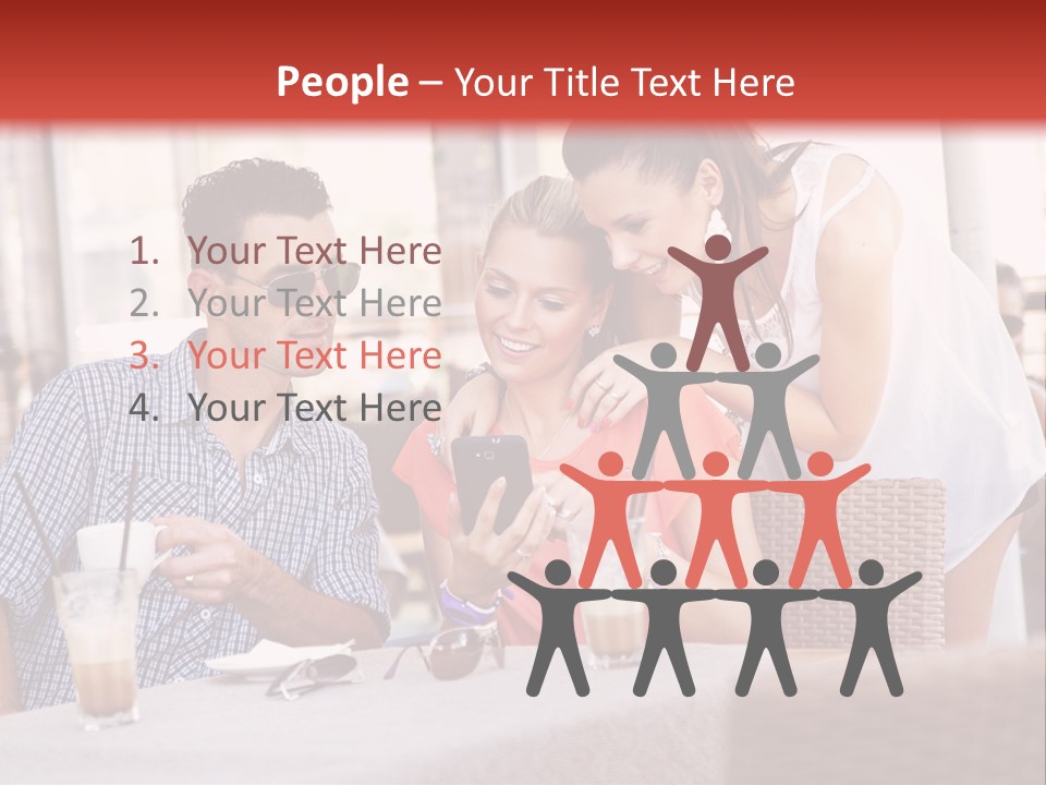 Fun Sunglasses Coffee Bar PowerPoint Template