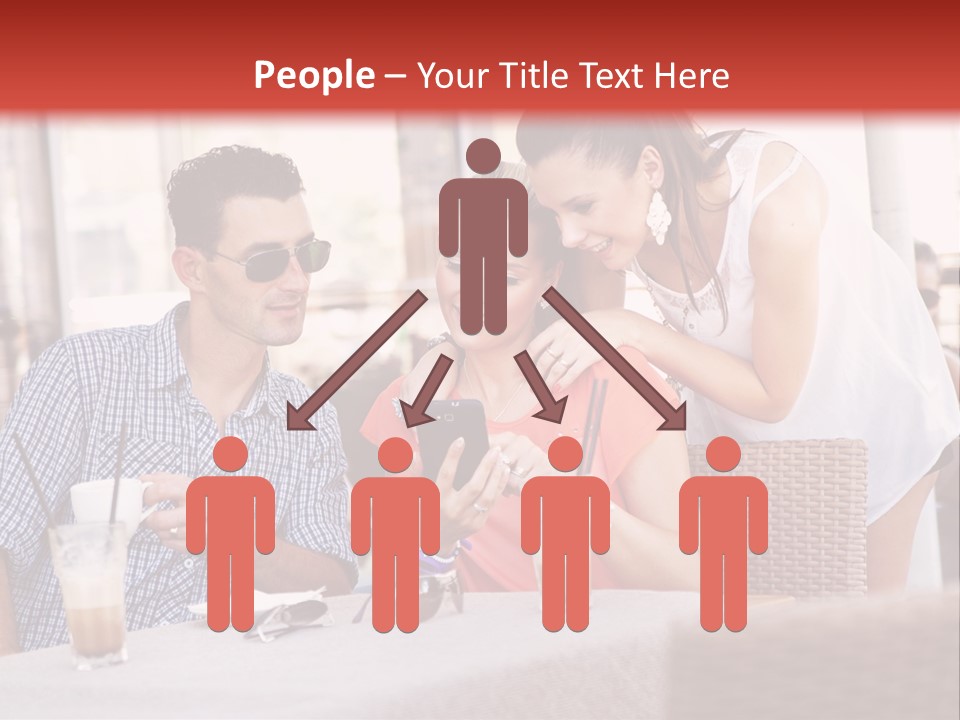 Fun Sunglasses Coffee Bar PowerPoint Template