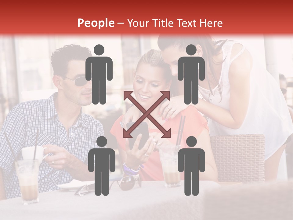 Fun Sunglasses Coffee Bar PowerPoint Template