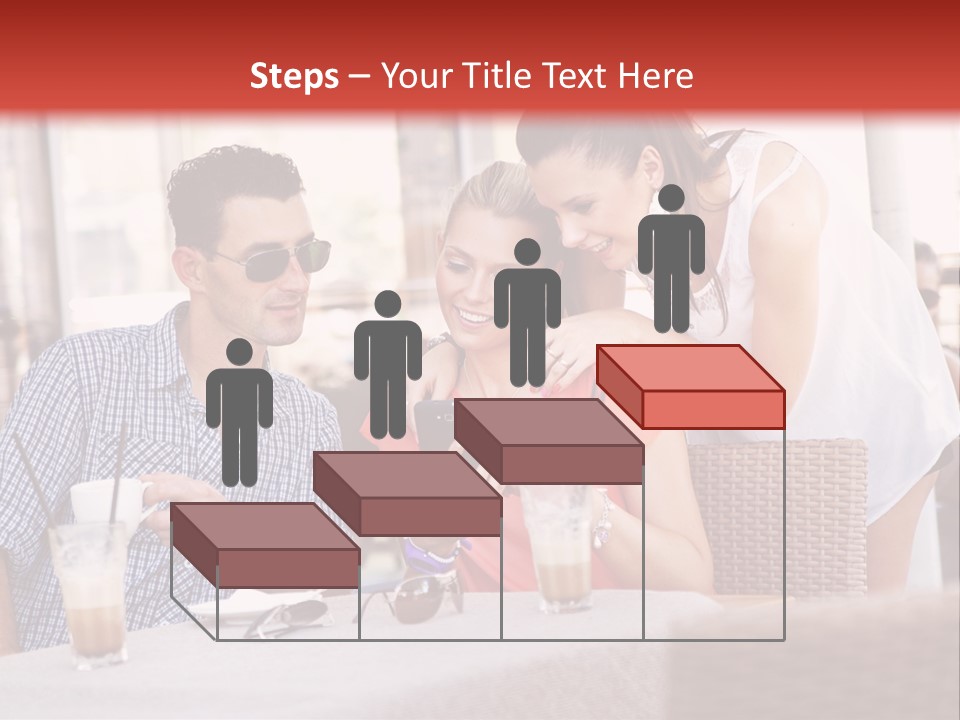 Fun Sunglasses Coffee Bar PowerPoint Template