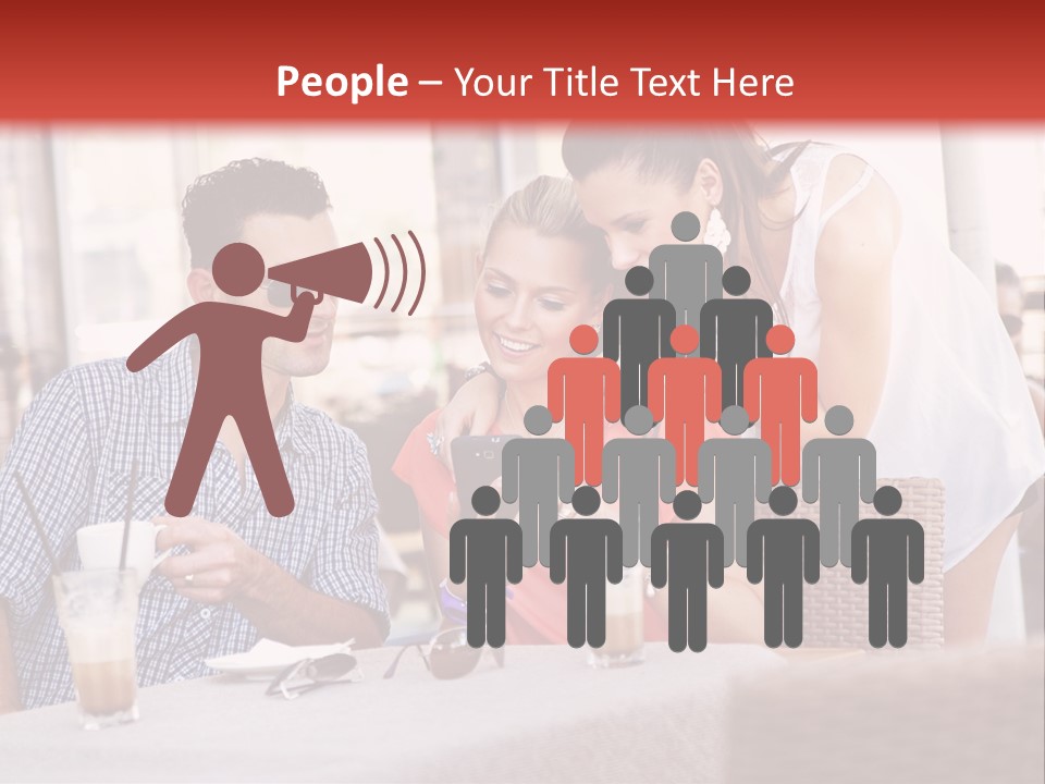 Fun Sunglasses Coffee Bar PowerPoint Template