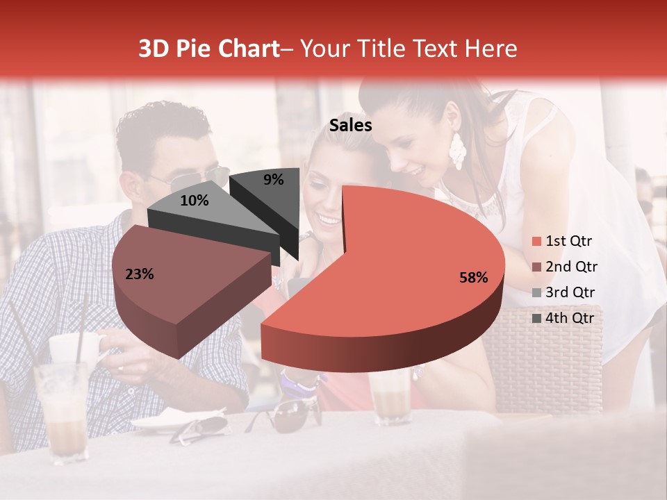 Fun Sunglasses Coffee Bar PowerPoint Template