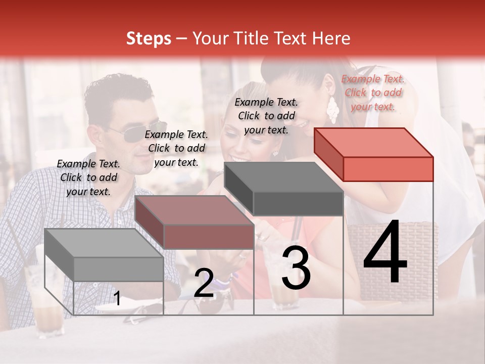 Fun Sunglasses Coffee Bar PowerPoint Template