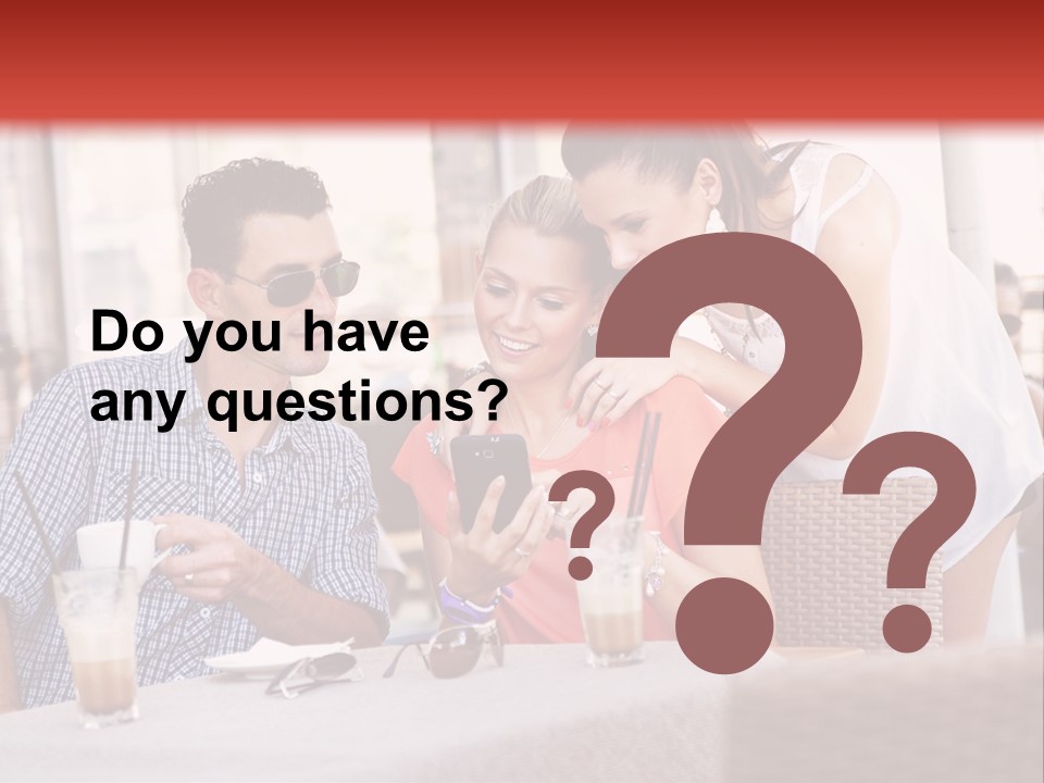 Fun Sunglasses Coffee Bar PowerPoint Template