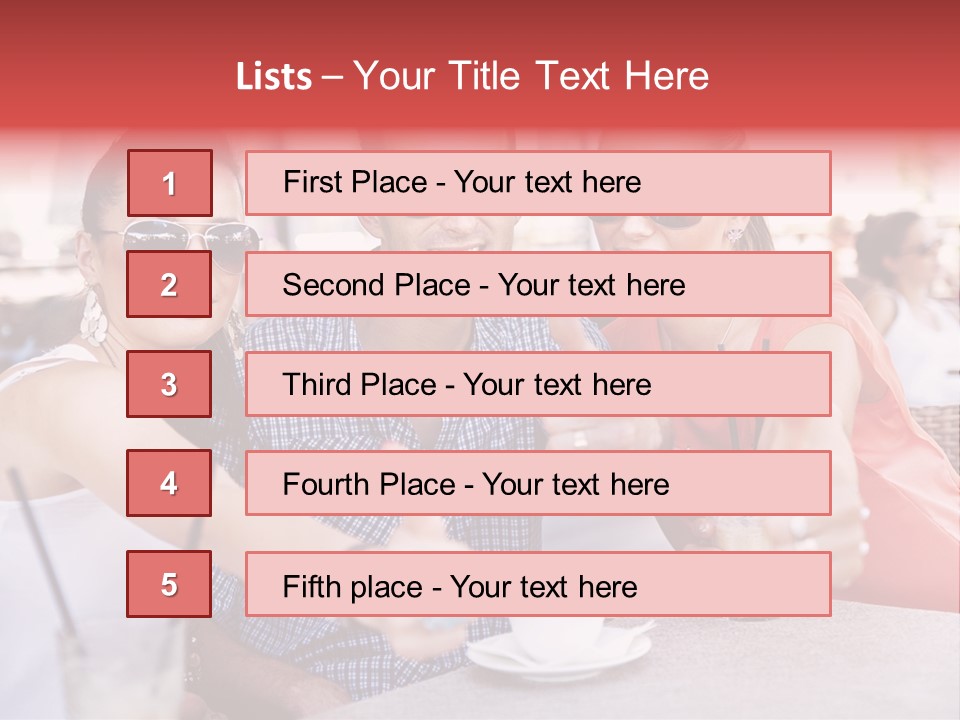 Love Color Drink PowerPoint Template