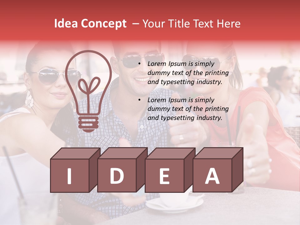 Love Color Drink PowerPoint Template