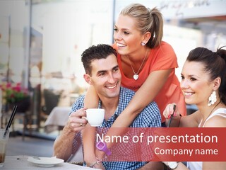 Meeting Table Cup PowerPoint Template