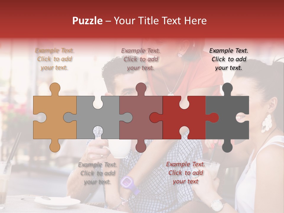 Meeting Table Cup PowerPoint Template