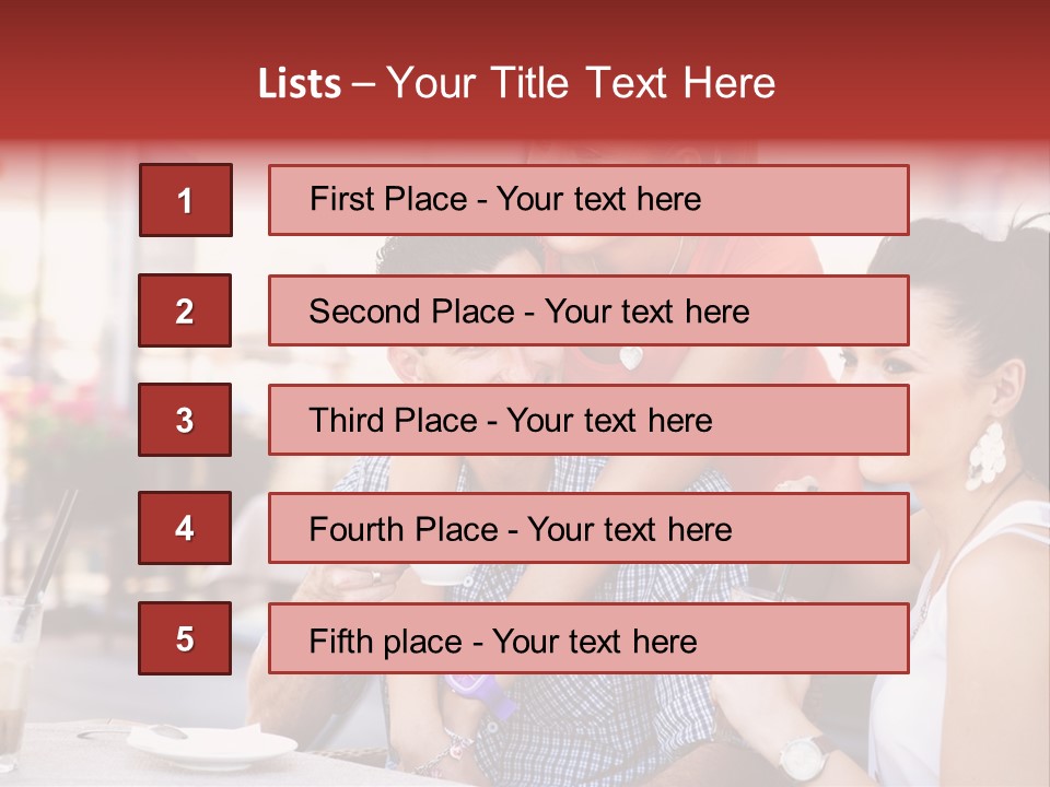 Meeting Table Cup PowerPoint Template