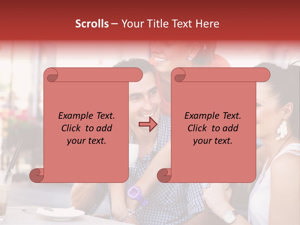 Meeting Table Cup PowerPoint Template