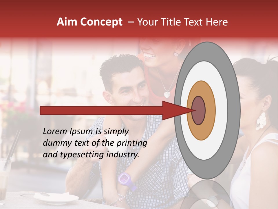 Meeting Table Cup PowerPoint Template