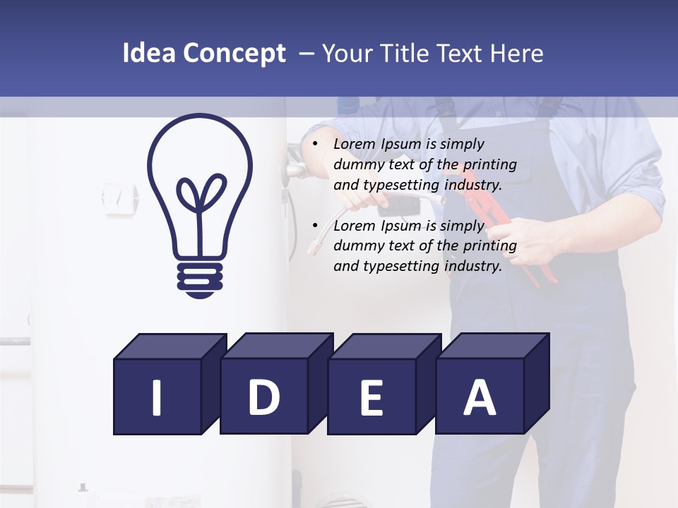 Wrench Hand Craftsman PowerPoint Template