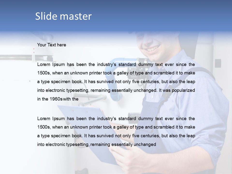 Maintenance Pipes Fix PowerPoint Template