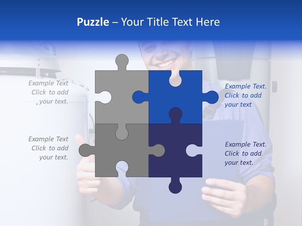 Hand Home Craftsman PowerPoint Template