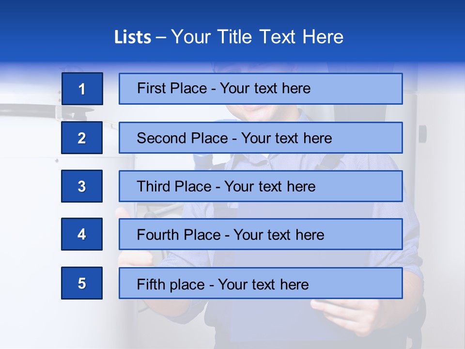 Hand Home Craftsman PowerPoint Template