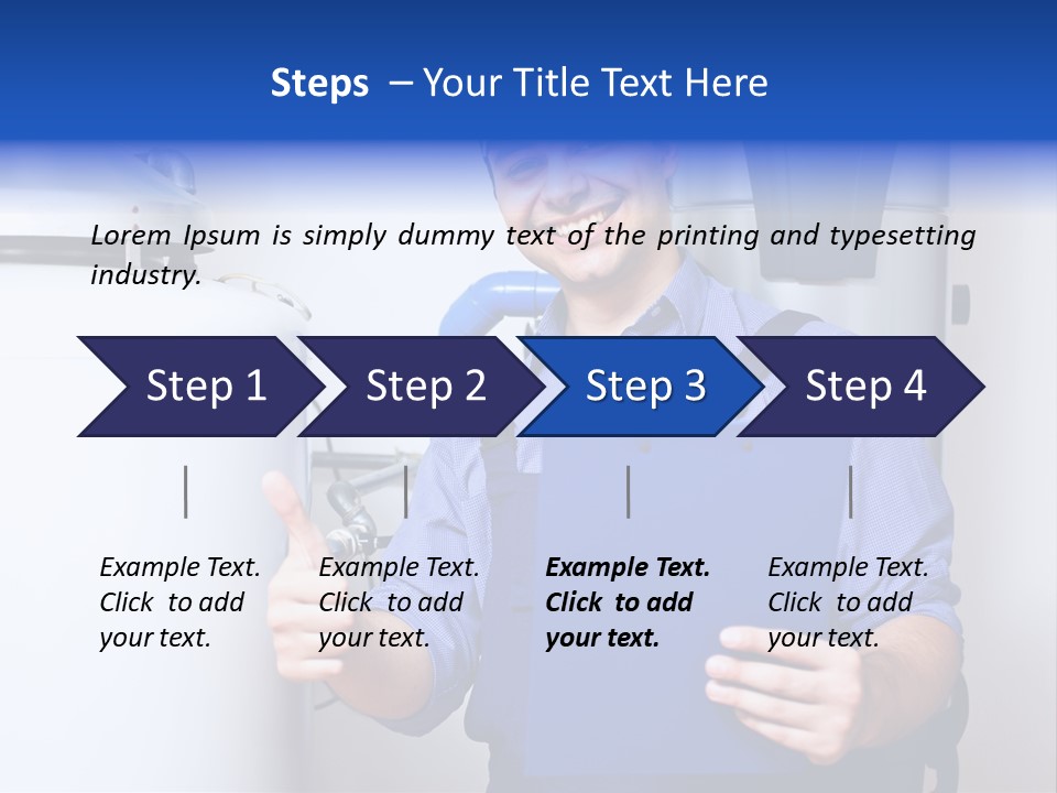 Hand Home Craftsman PowerPoint Template