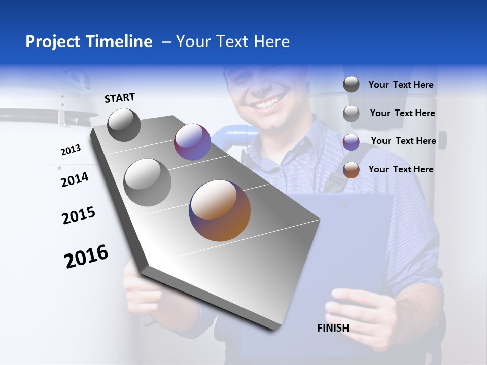 Hand Home Craftsman PowerPoint Template