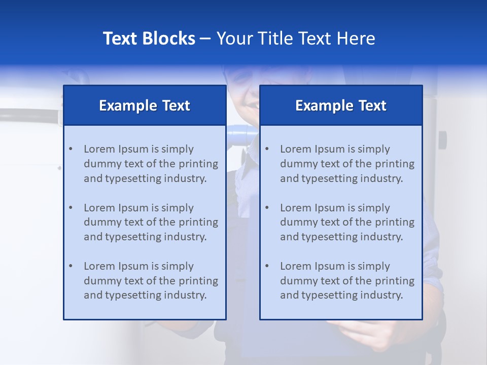 Hand Home Craftsman PowerPoint Template