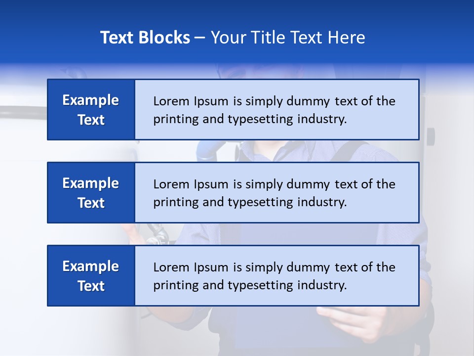Hand Home Craftsman PowerPoint Template