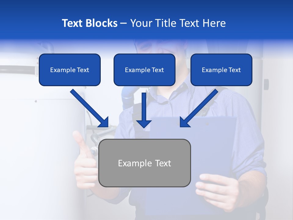 Hand Home Craftsman PowerPoint Template