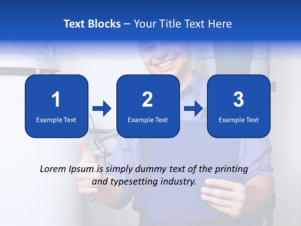 Hand Home Craftsman PowerPoint Template