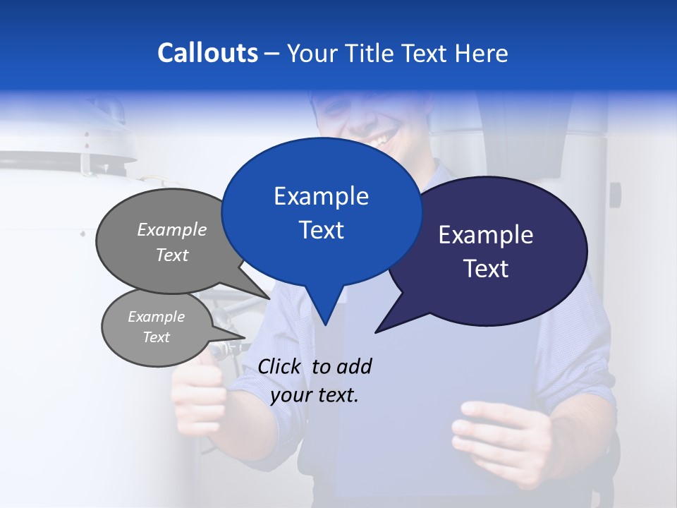 Hand Home Craftsman PowerPoint Template